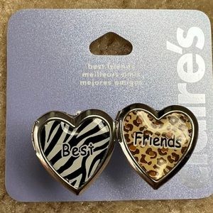 NWT Claire’s Adjustable Best friend Photo Rings